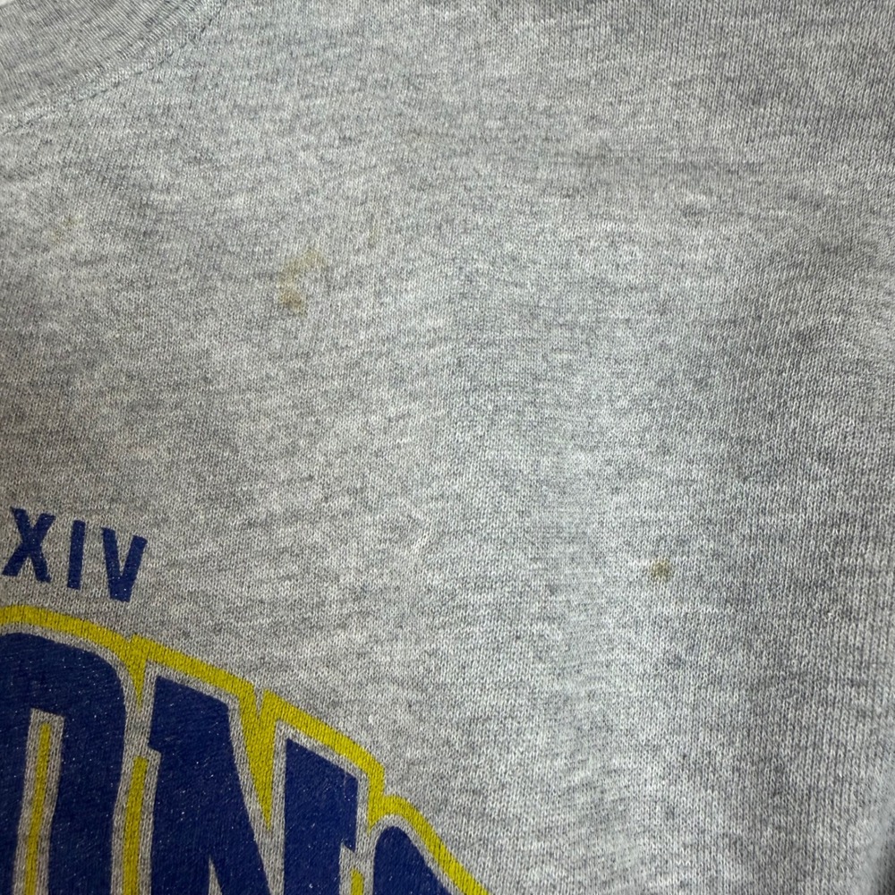 Vintage St Louis Rams Super Bowl XXXIV Champions Sweatshirt Mens Medium Gray CSA - Picture 5 of 7